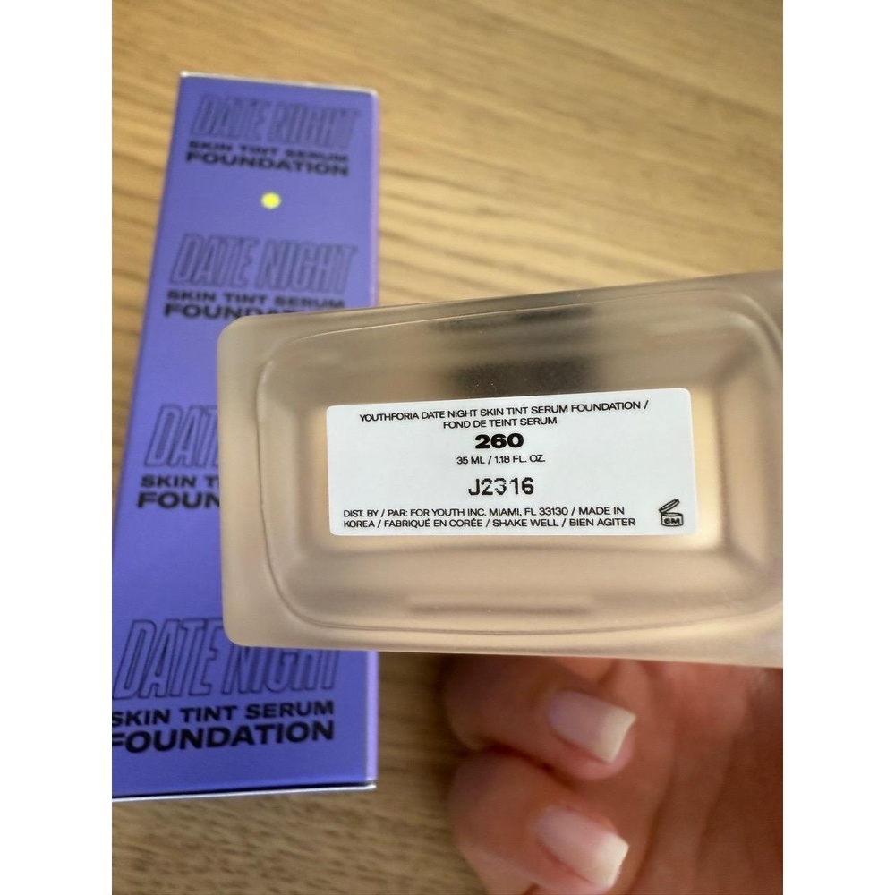 YOUTHFORIA Skin Tint Serum Foundation 260 Light Medium - Picture 5 of 5